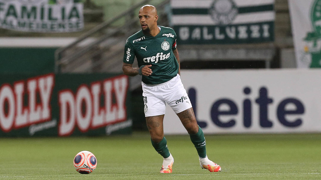 Felipe Melo durante partida pelo Palmeiras