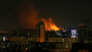 bombardeios em Kiev