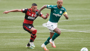 Felipe Melo durante partida contra o Flamengo