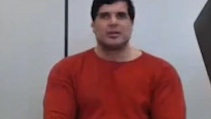 O empresário Renê Nogueira Júnior durante depoimento à Polícia Civil