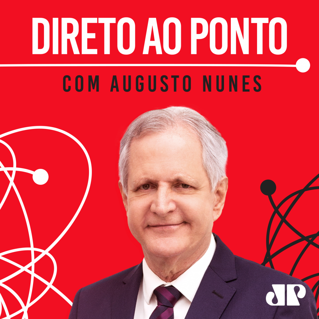 Augusto Nunes em logo do programa Direto ao Ponto