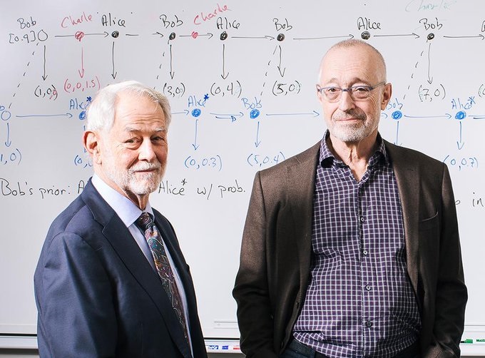 Paul Milgrom e Robert Wilson, vencedores do Nobel de Economia