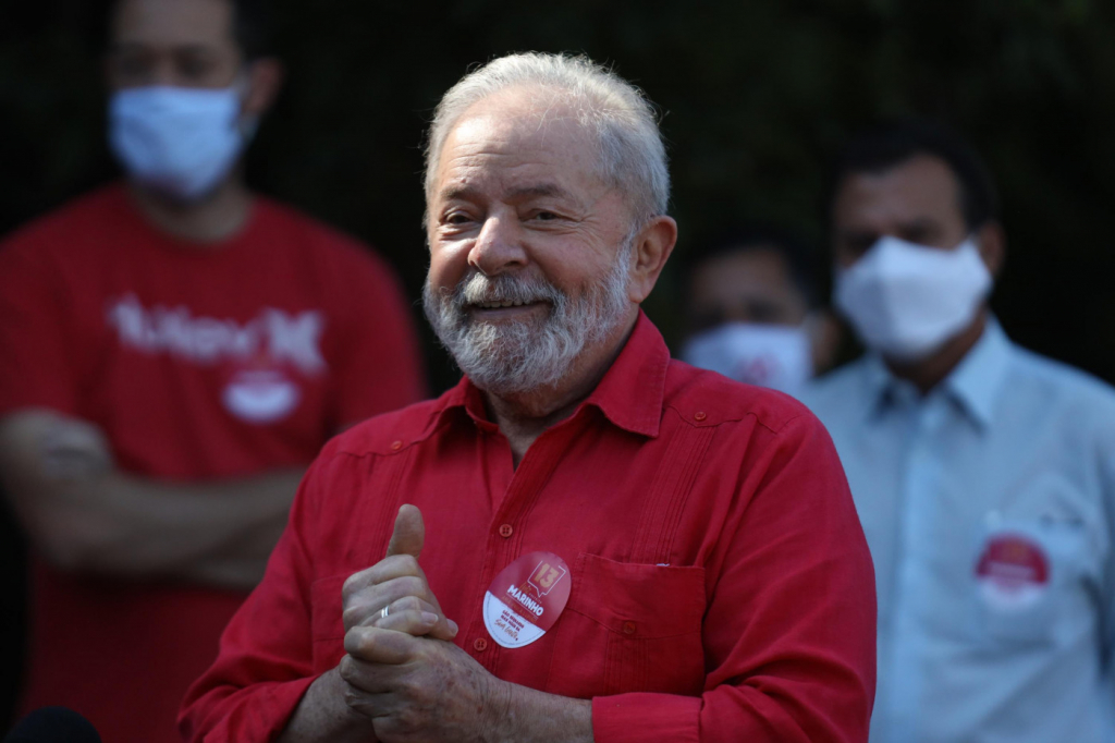 Ex-presidente Lula em ato público
