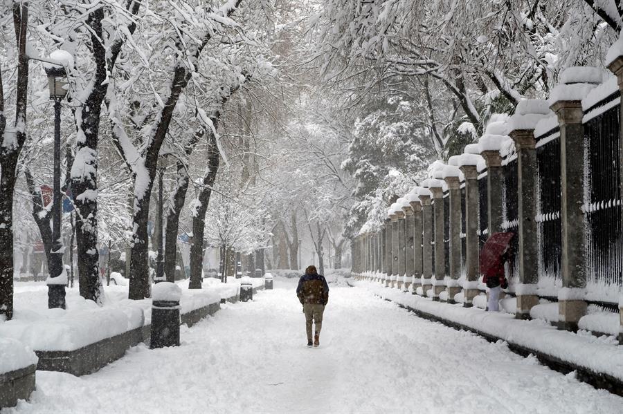 Histórica tormenta de nieve en España y Madrid se aceleró