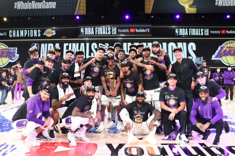 Los Angeles Lakers campeão da temporada 2019/20 da NBA - 11/10