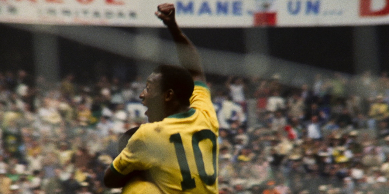 Pelé comemora gol na copa de 1970