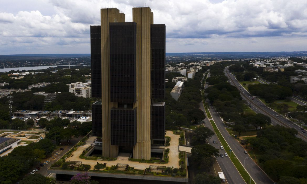 Imagem aérea da sede do Banco Central