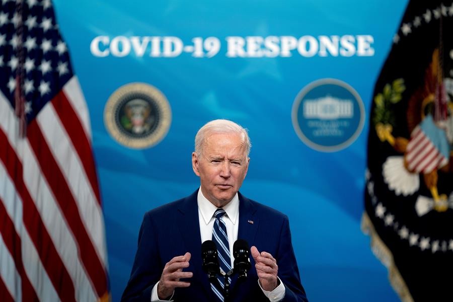 Presidente Joe Biden anuncia aceleração na campanha de vacinação contra a Covid-19