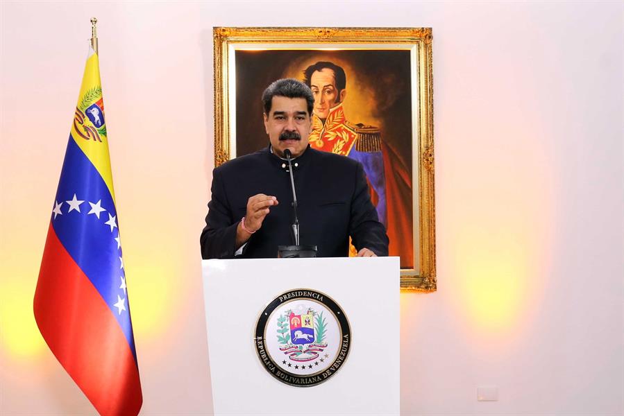 nicolás maduro, presidente da Venezuela durante discurso para o G20