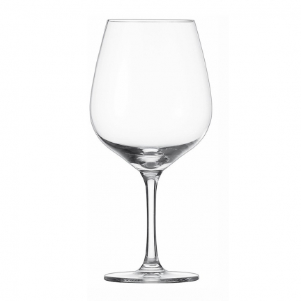 Taça de vinho Borgonha em fundo branco