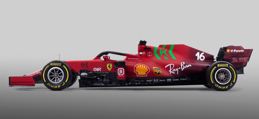 Carro da Ferrari para a temporada de 2021
