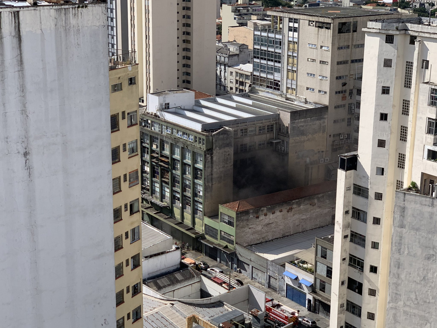 Incêndio no prédio da Folha de S.Paulo