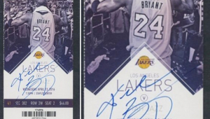 ingresso da NBA autografado por Kobe Bryant é leiloado por R$ 233 mil