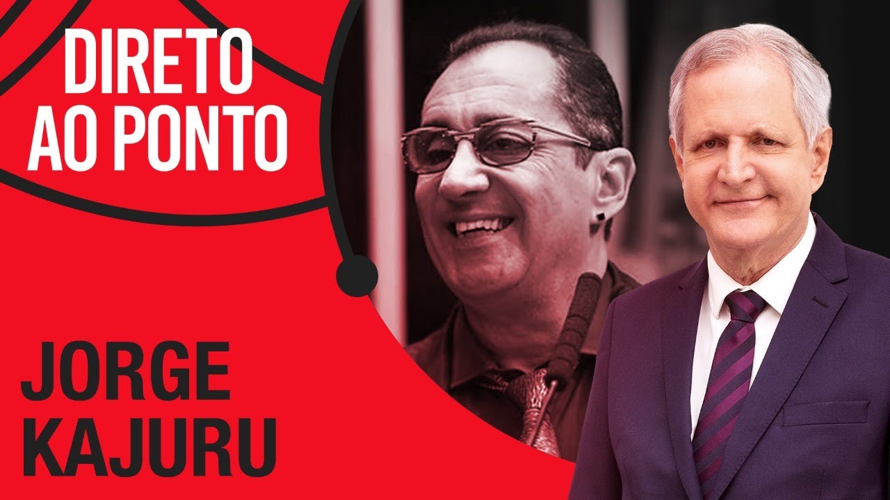 jorge kajuru e augusto nunes em montagem com o logo do Direto ao Ponto