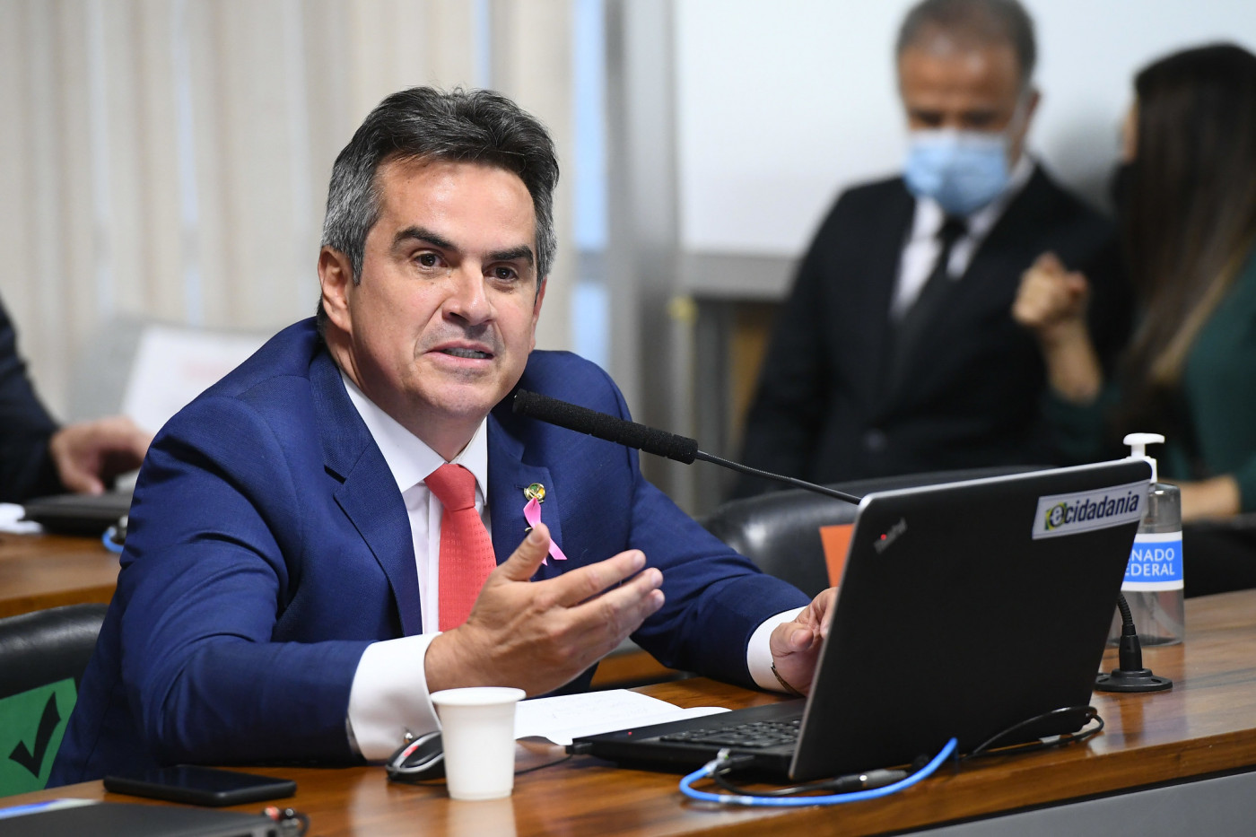 O senador Ciro Nogueira durante pronunciamento
