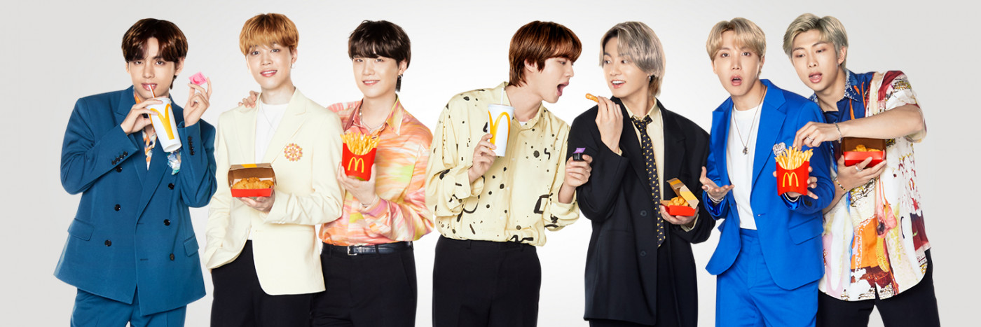 BTS em campanha com o McDonald's