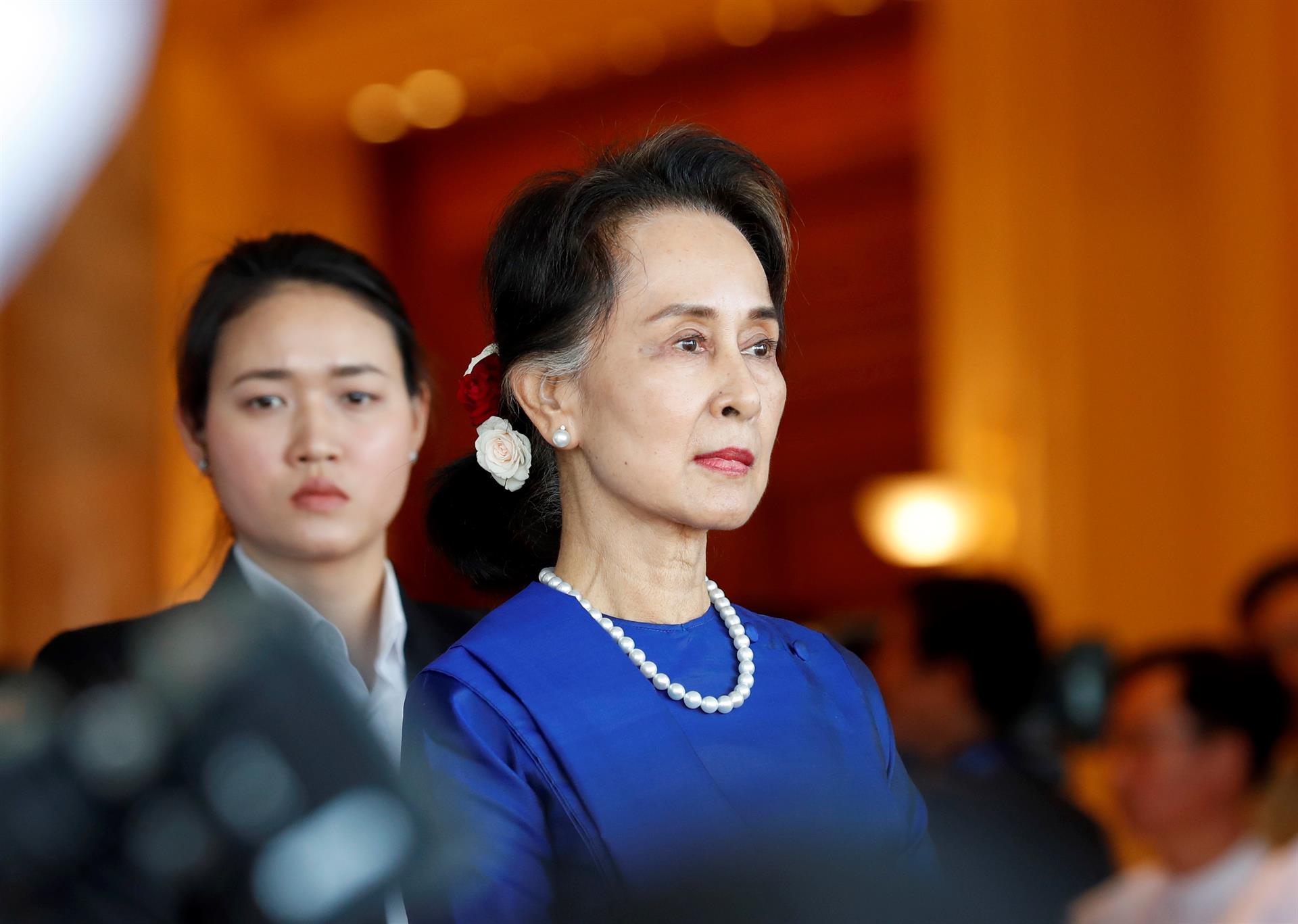 Líder deposta do Myanmar, Aung Suu Kyi