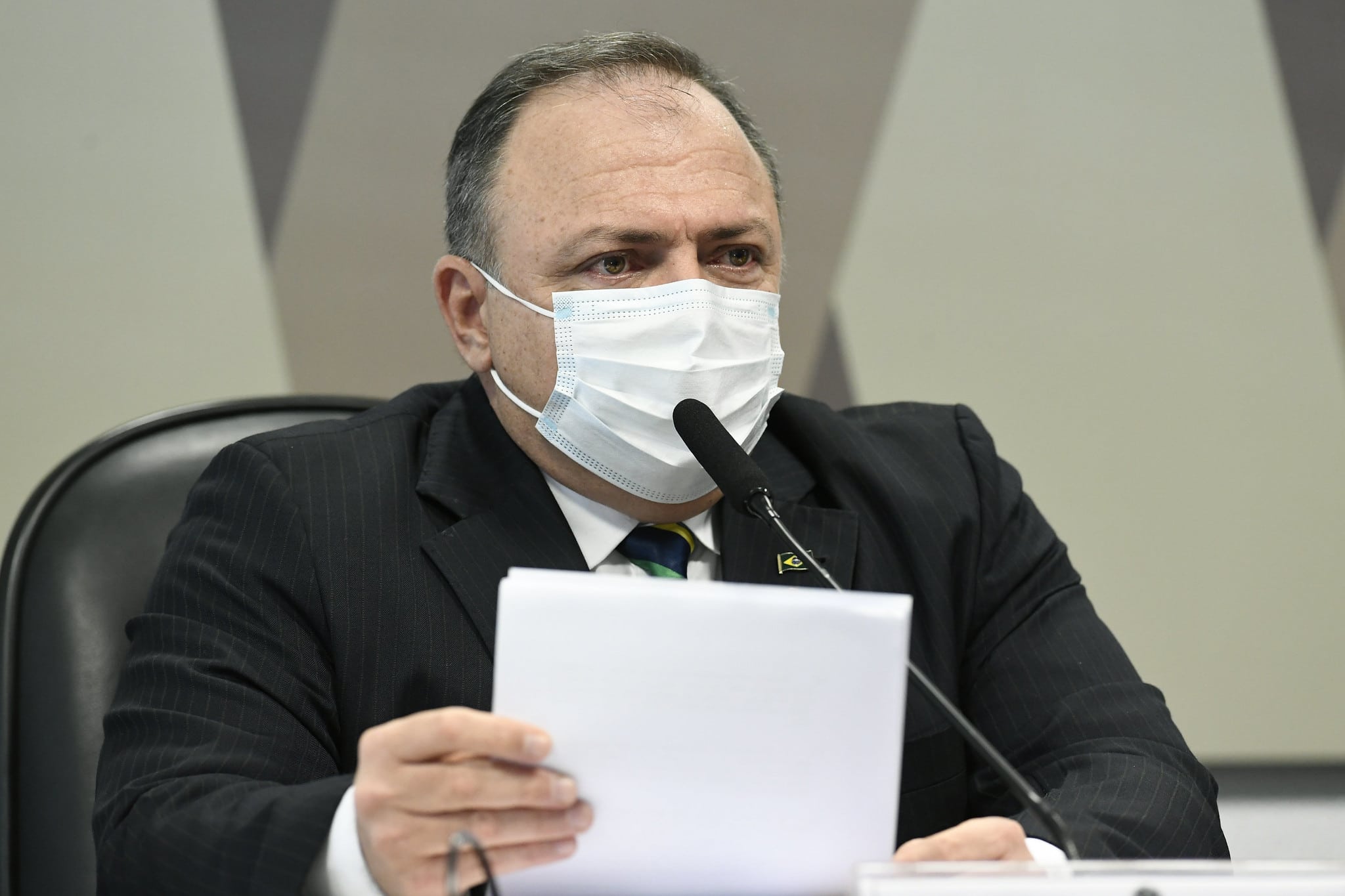 Ex-ministro Eduardo Pazuello fala em CPI