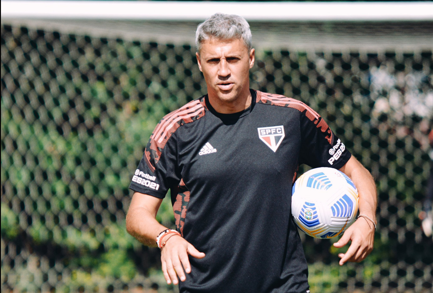 hernán crespo durante treino do São Paulo fc