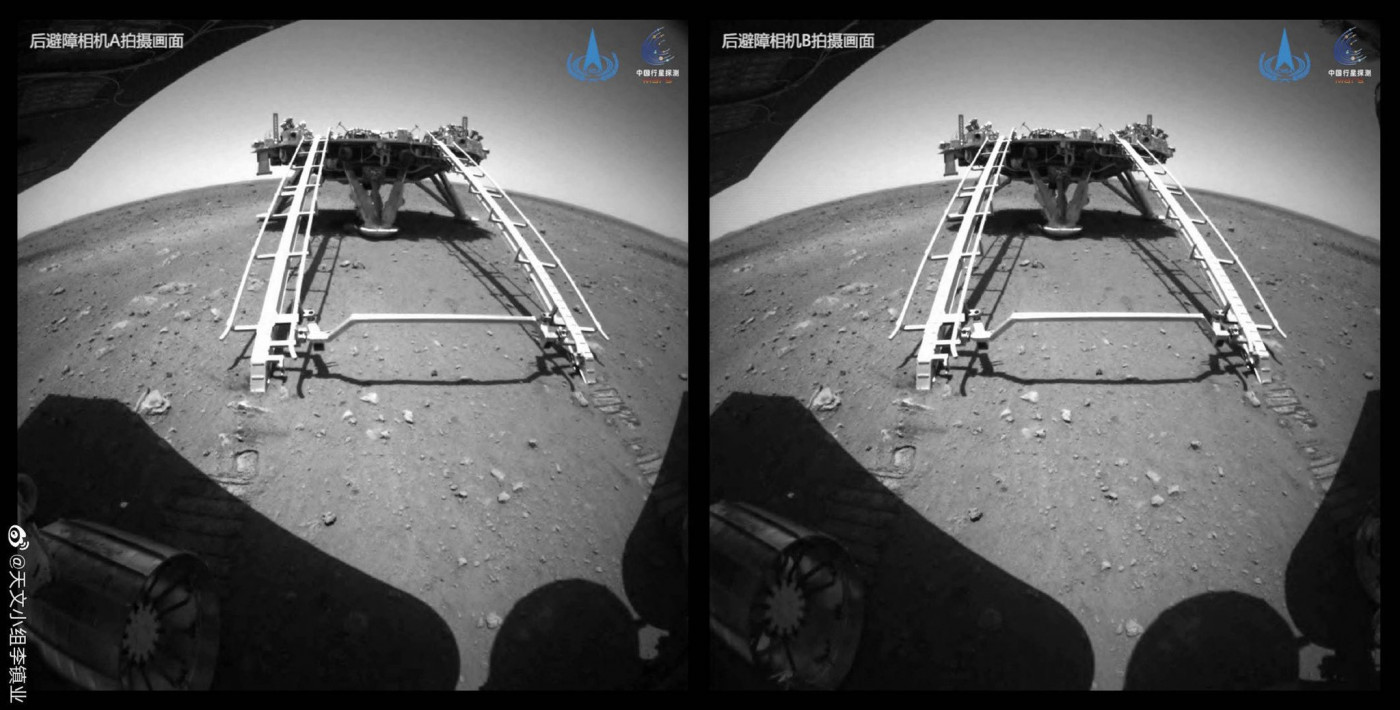 Imagens de satélite do robô enviado pela China a Marte