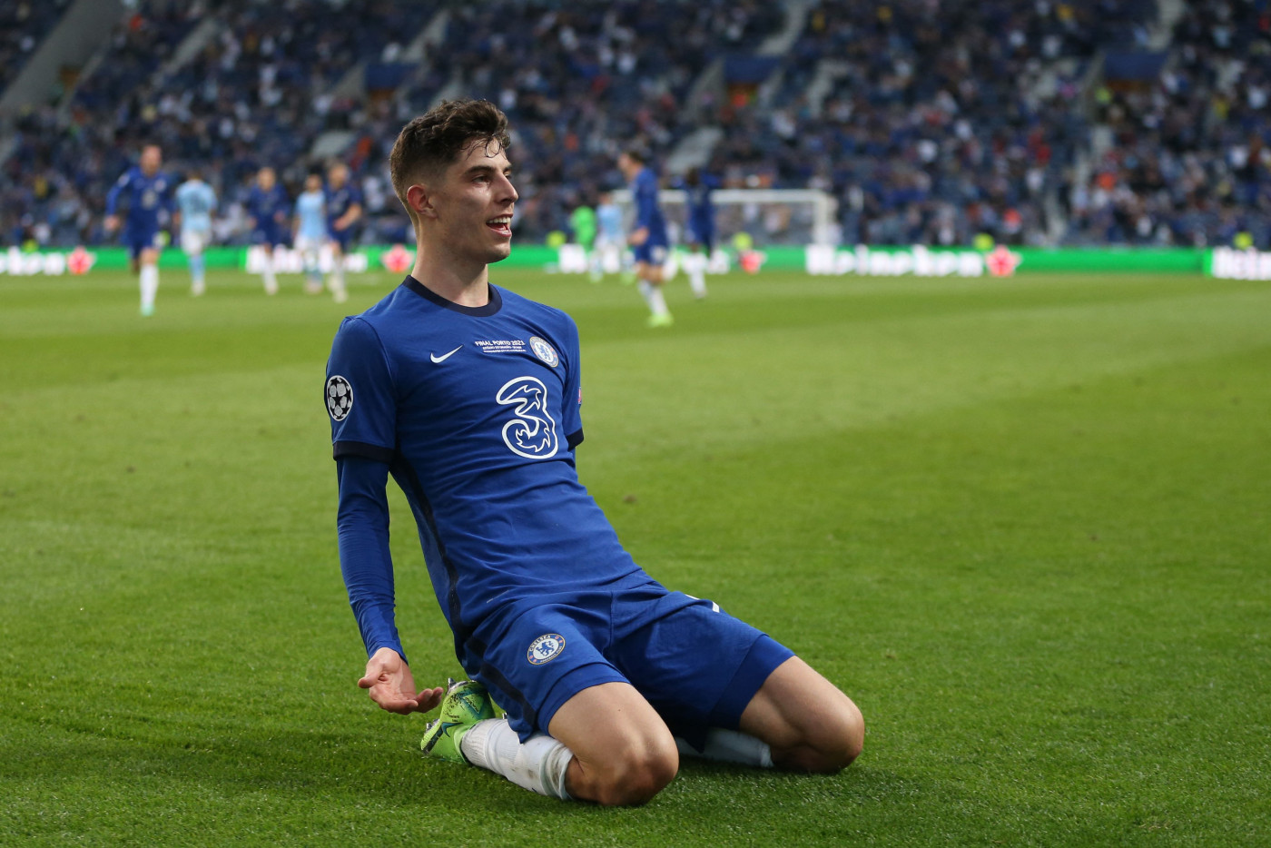 Kai Havertz comemora gol do Chelsea