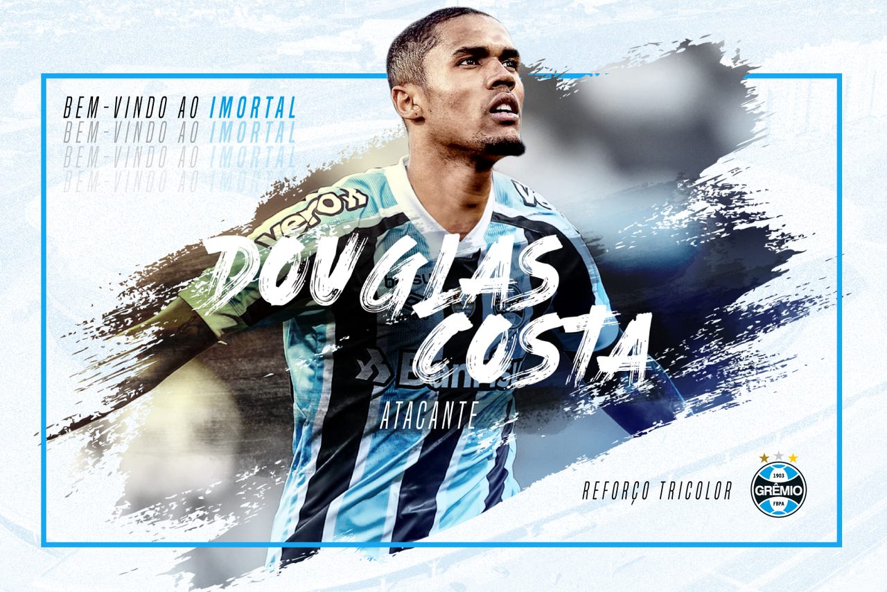 Douglas Costa é anunciado no Grêmio