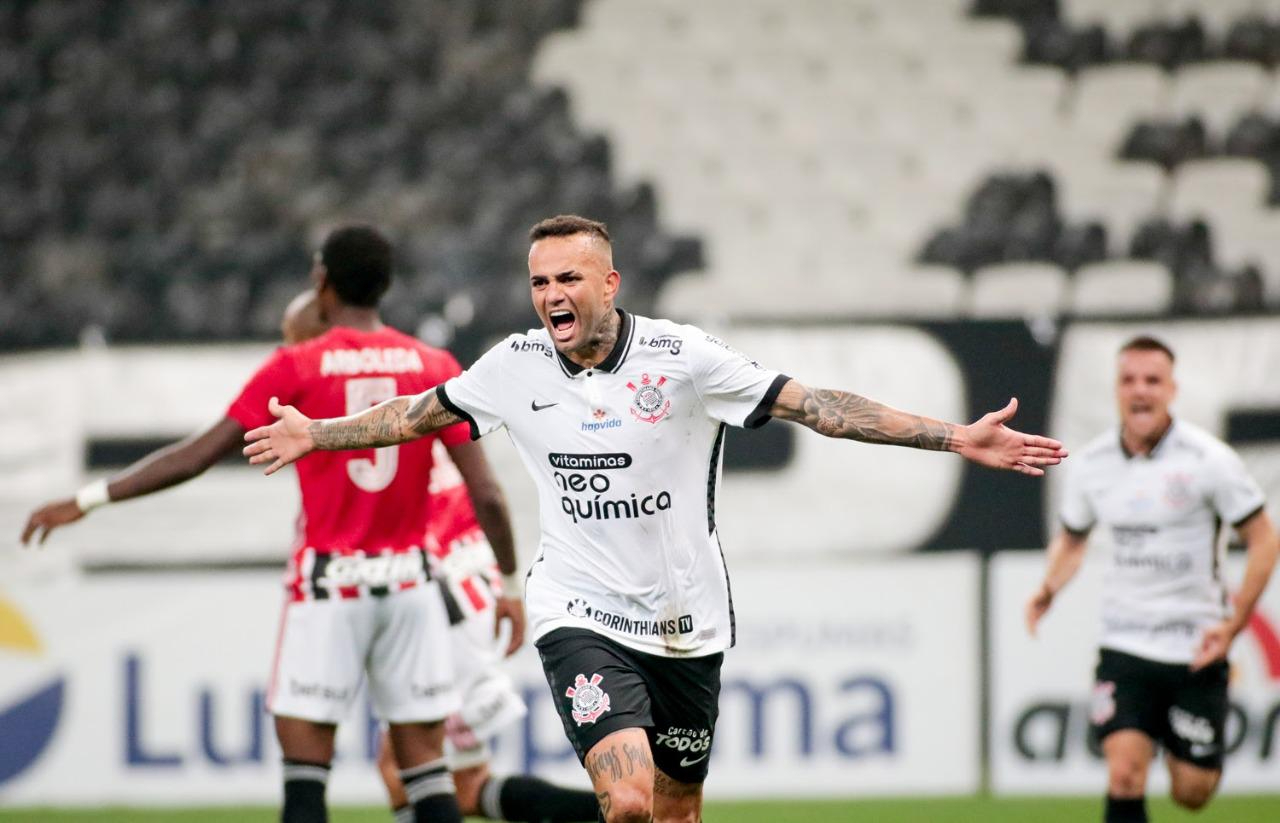 Luan fez um golaço no empate do Corinthians contra o São Paulo