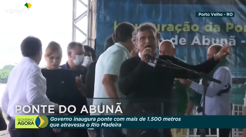 Nelson Piquet em evento com Jair Bolsonaro