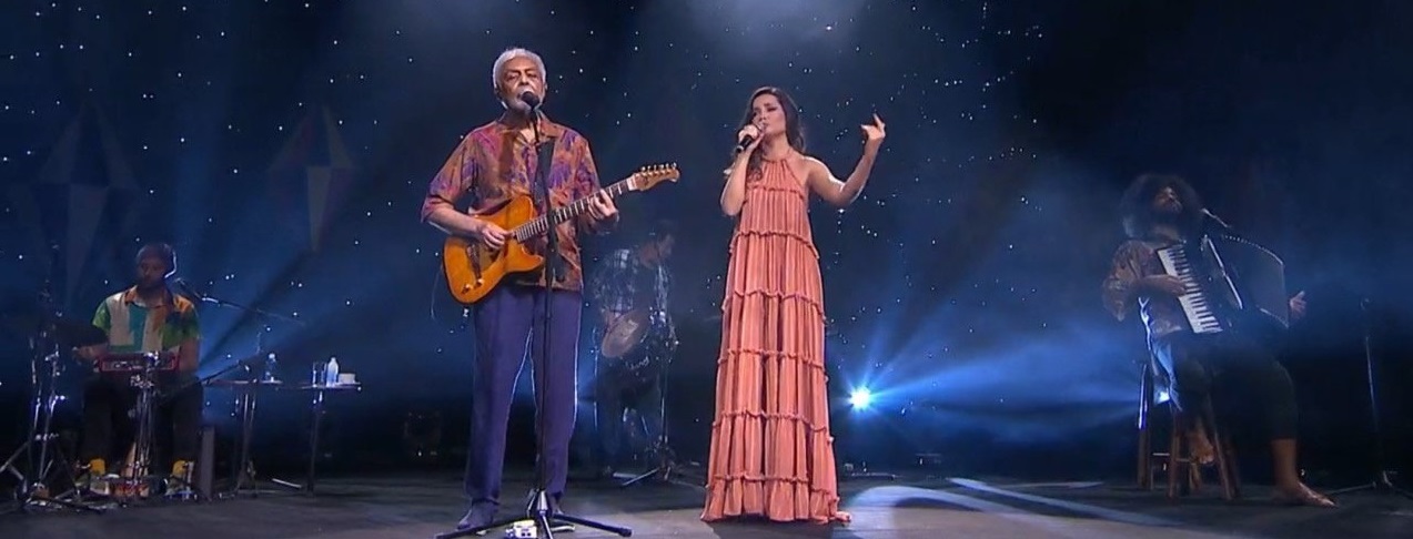 Gilberto Gil e Juliette fizeram live junina e pediram aceleração na vacincação