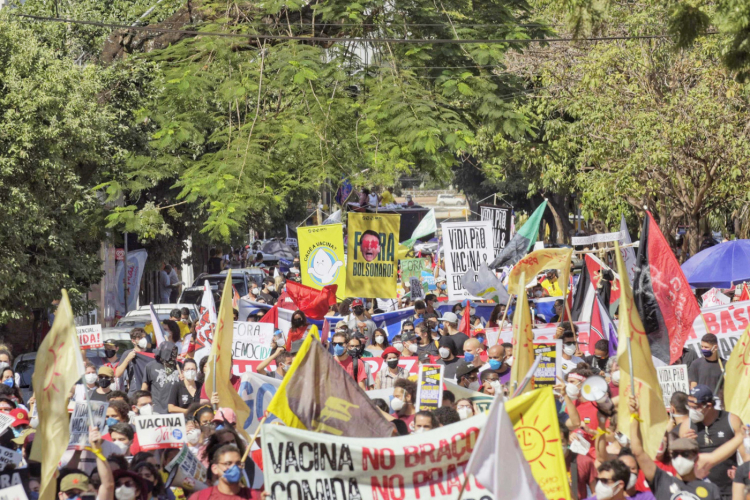 Manifestações contra o governo Bolsonaro ocorreram em Goiás