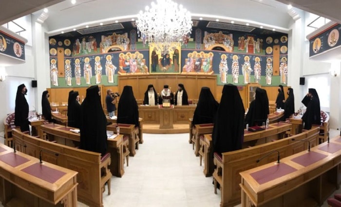 Reunião de padres igreja ortodoxa