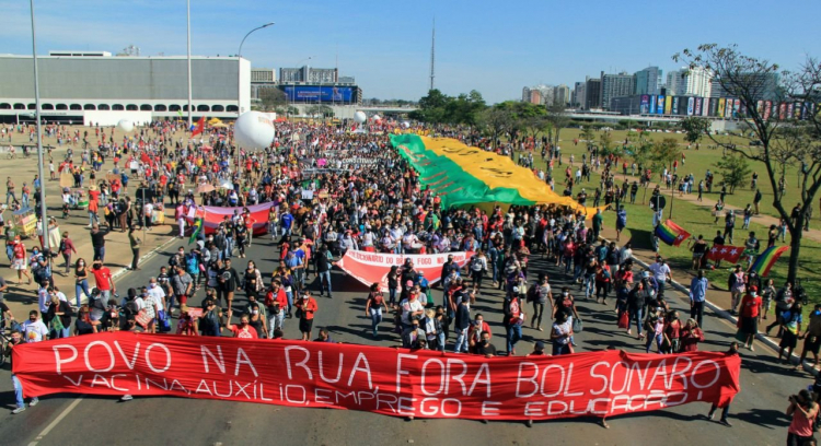 Manifestação contra governo Bolsonaro em Brasília
