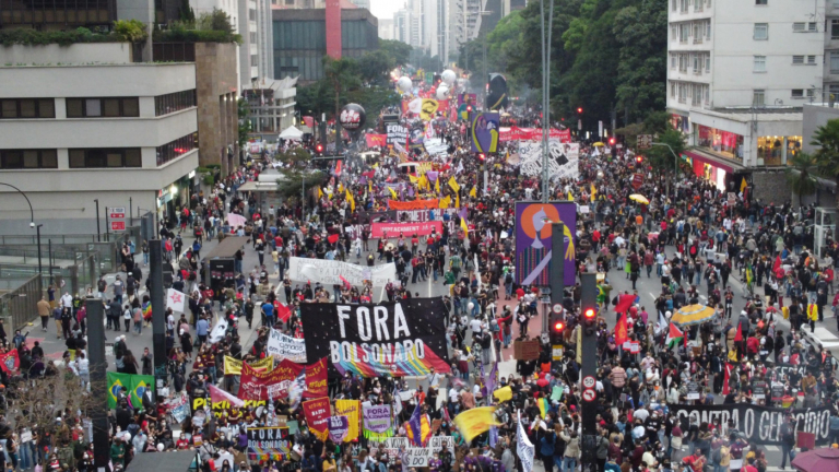 Protesto contra o presidente Jair Bolsonaro na Avenida Paulista