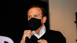 Governador de São Paulo, João Doria, durante anuncio do programa Estrada Asfaltada