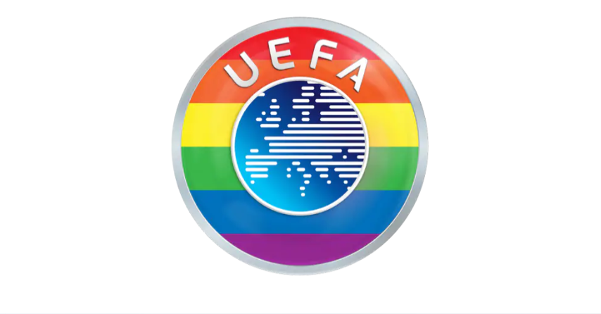 Uefa usou as cores do arco-íris em seu logo após polêmica