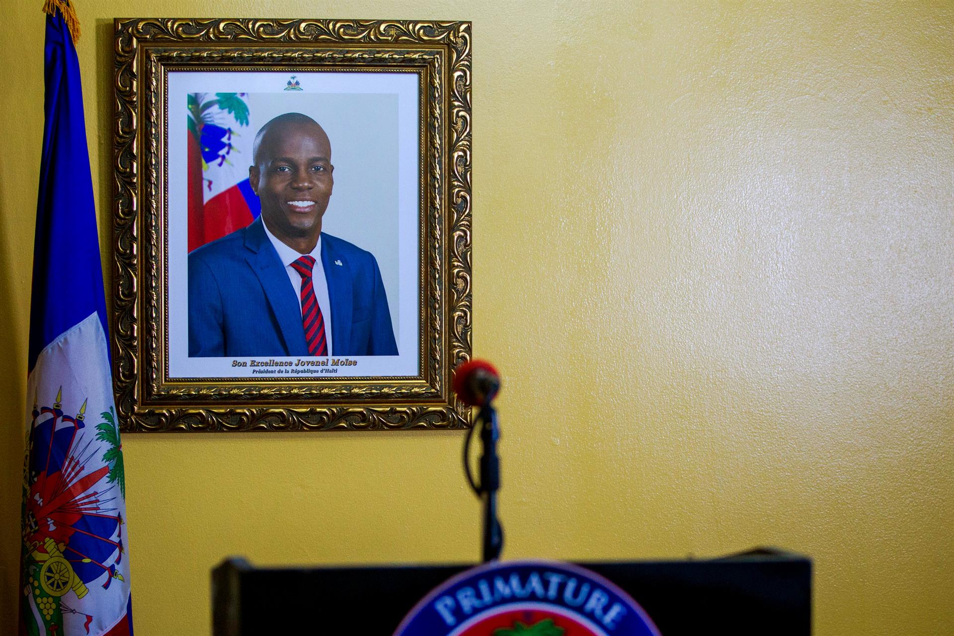 foto do presidente assassinado do Haiti