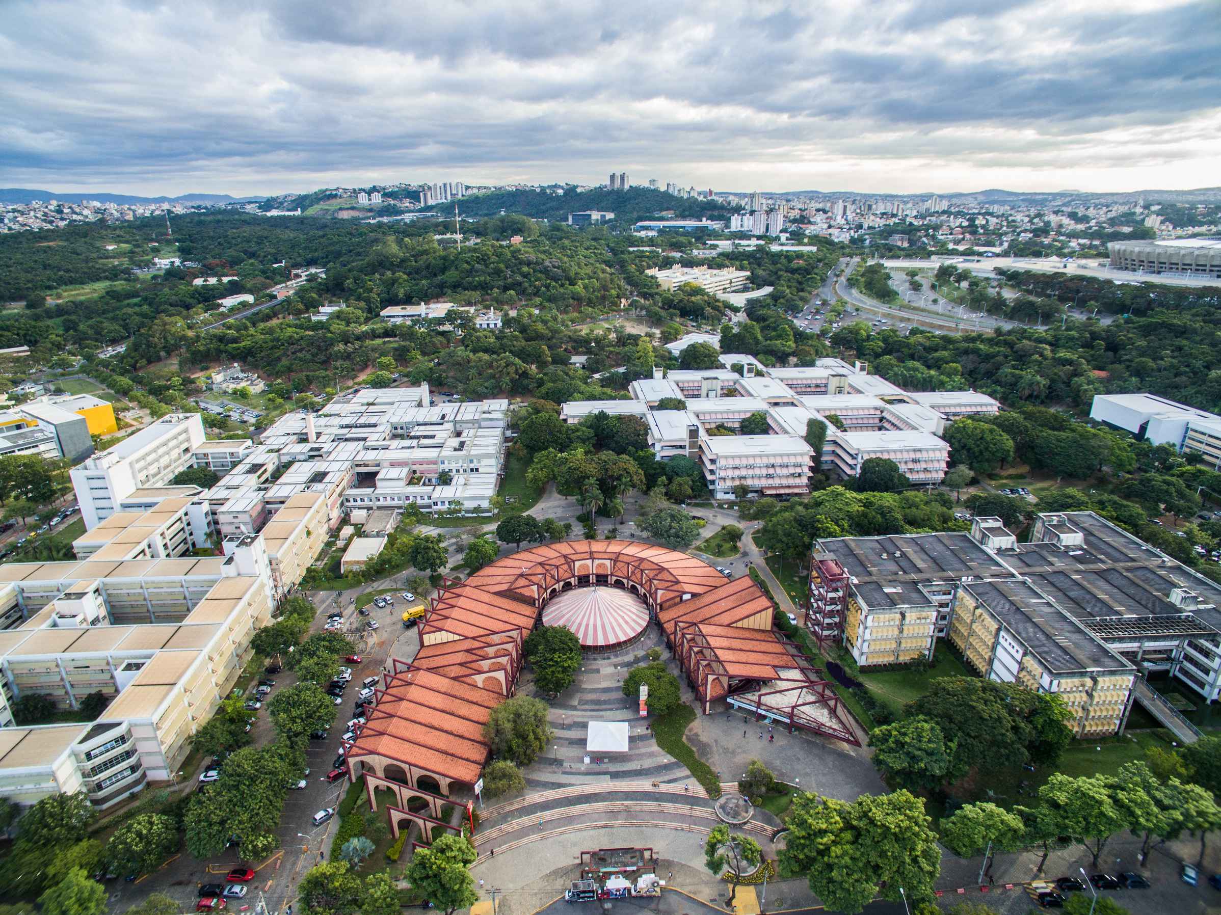 Imagem aérea da Universidade Federal de Minas Gerais
