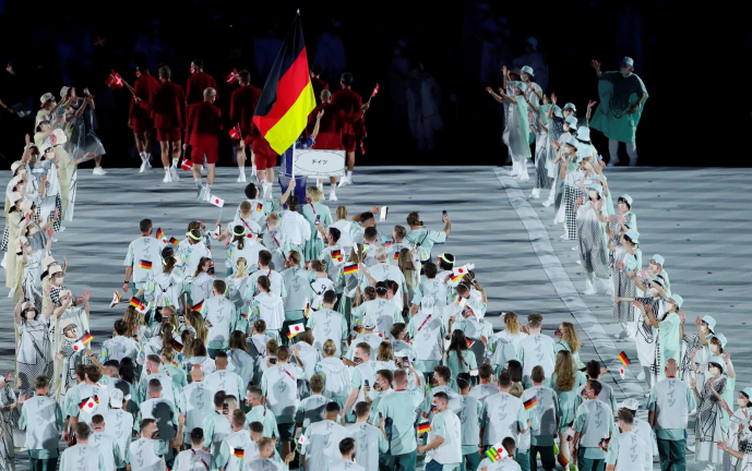 Alemanha levou um alto número de pessoas no Desfile das Nações