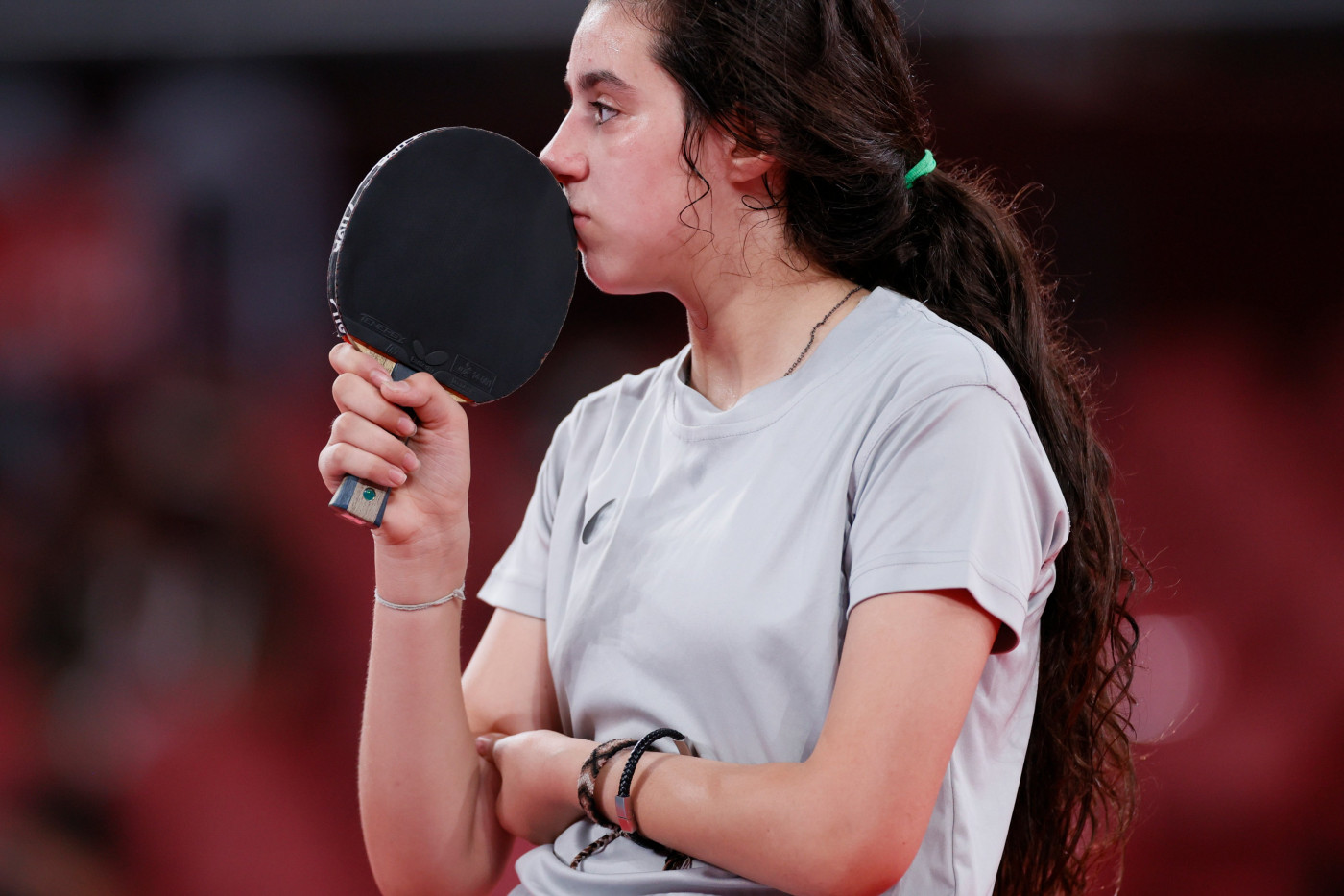 Hend Zaza, mesa-tenista de 12 anos