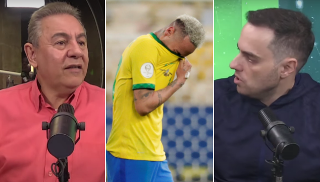 Flavio Prado e Marcio Spimpolo discutiram sobre a conduta de Neymar após vice na Copa América