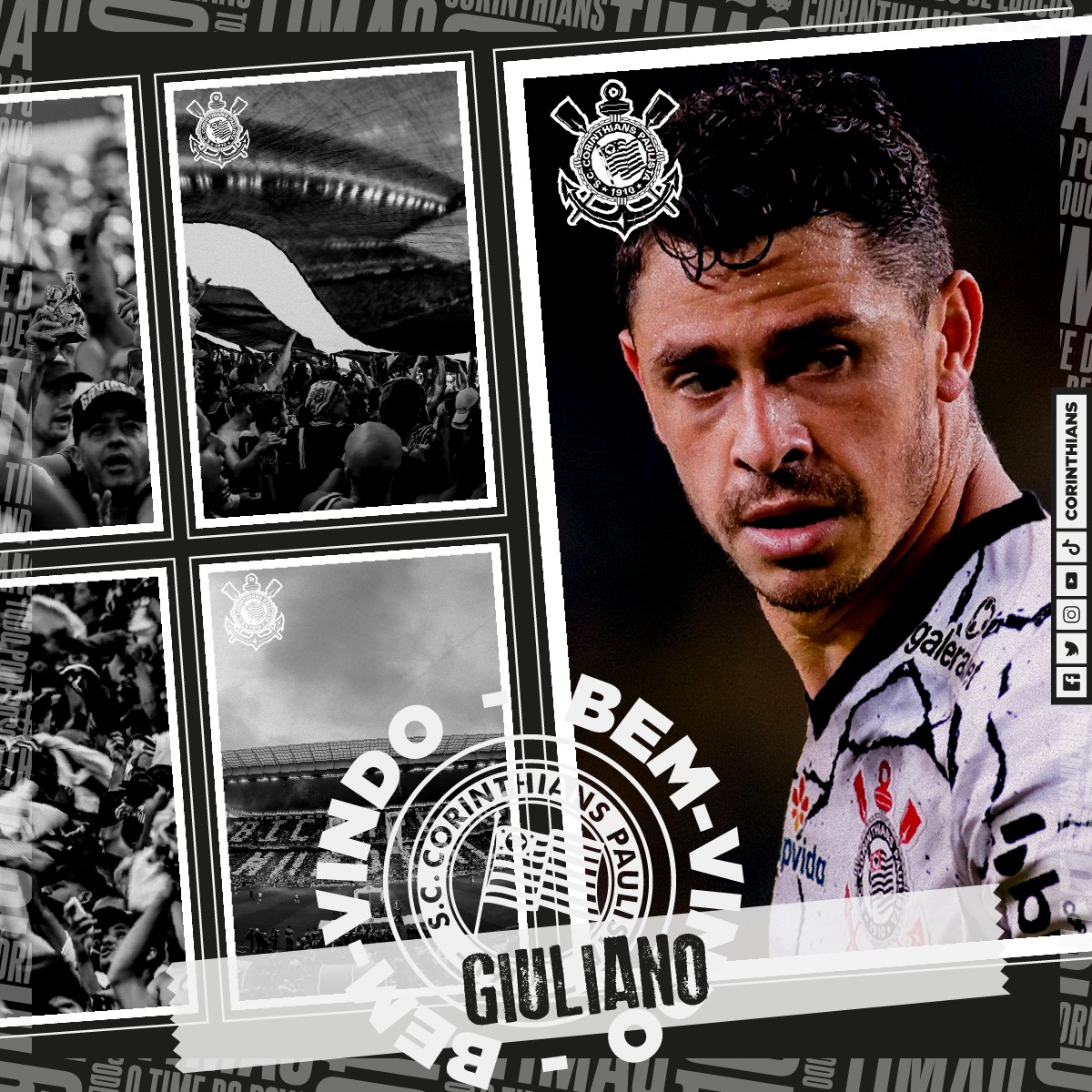 Giuliano é o primeiro reforço do Corinthians na temporada