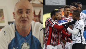 Marcos brincou com os rivais após empate sem gols entre Corinthians e São Paulo