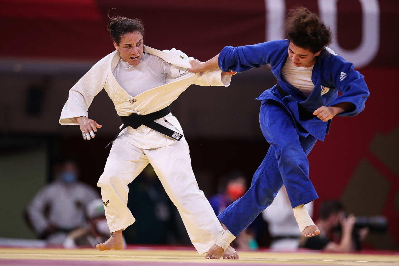Maria Portela caiu na primeira rodada do judô nos Jogos olímpicos de Tóquio