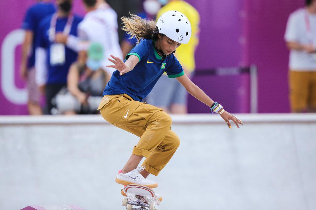 Rayssa Leal fez a final do skate street na Olimpíada de Tóquio
