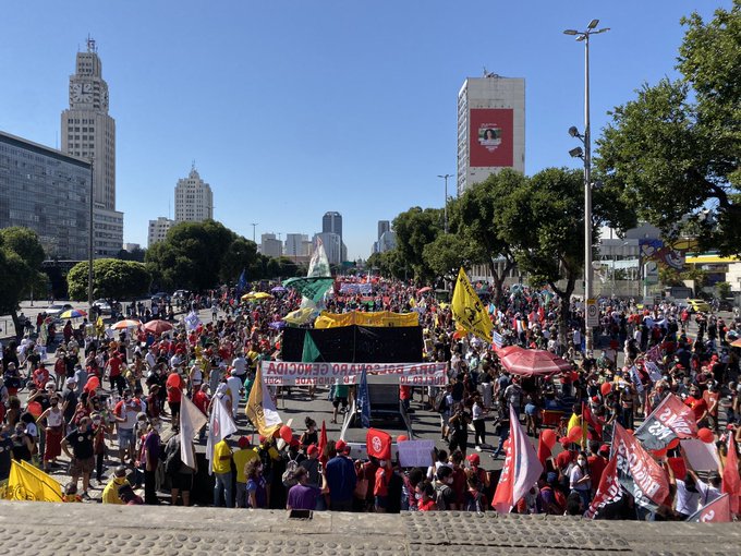 Protestos contra Bolsonaro no Rio