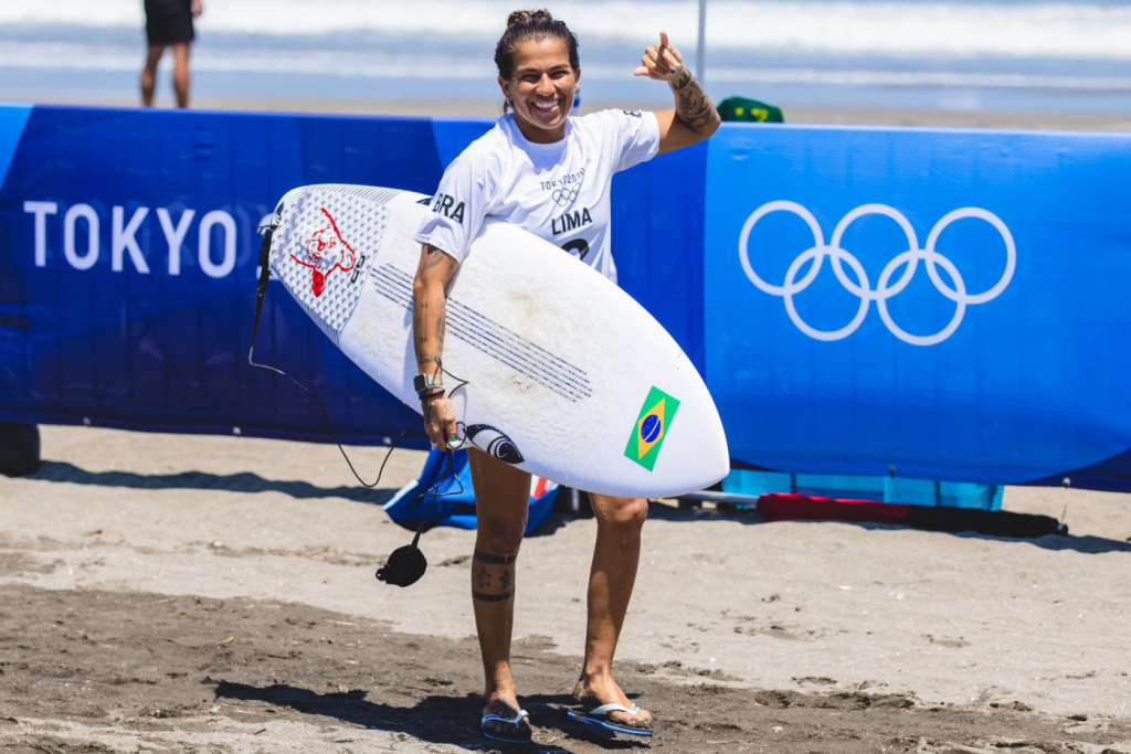 Silvana Lima está nas quartas de final do surfe nos Jogos de Tóquio