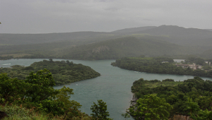 Vista da Represa de Furnas, que fica em Capitólio, em Minas Gerais