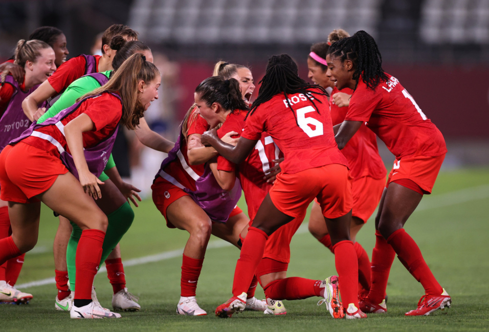 A seleção canadense feminina vence os EUA por 1 a 0 e avançou à final da Tóquio-2020