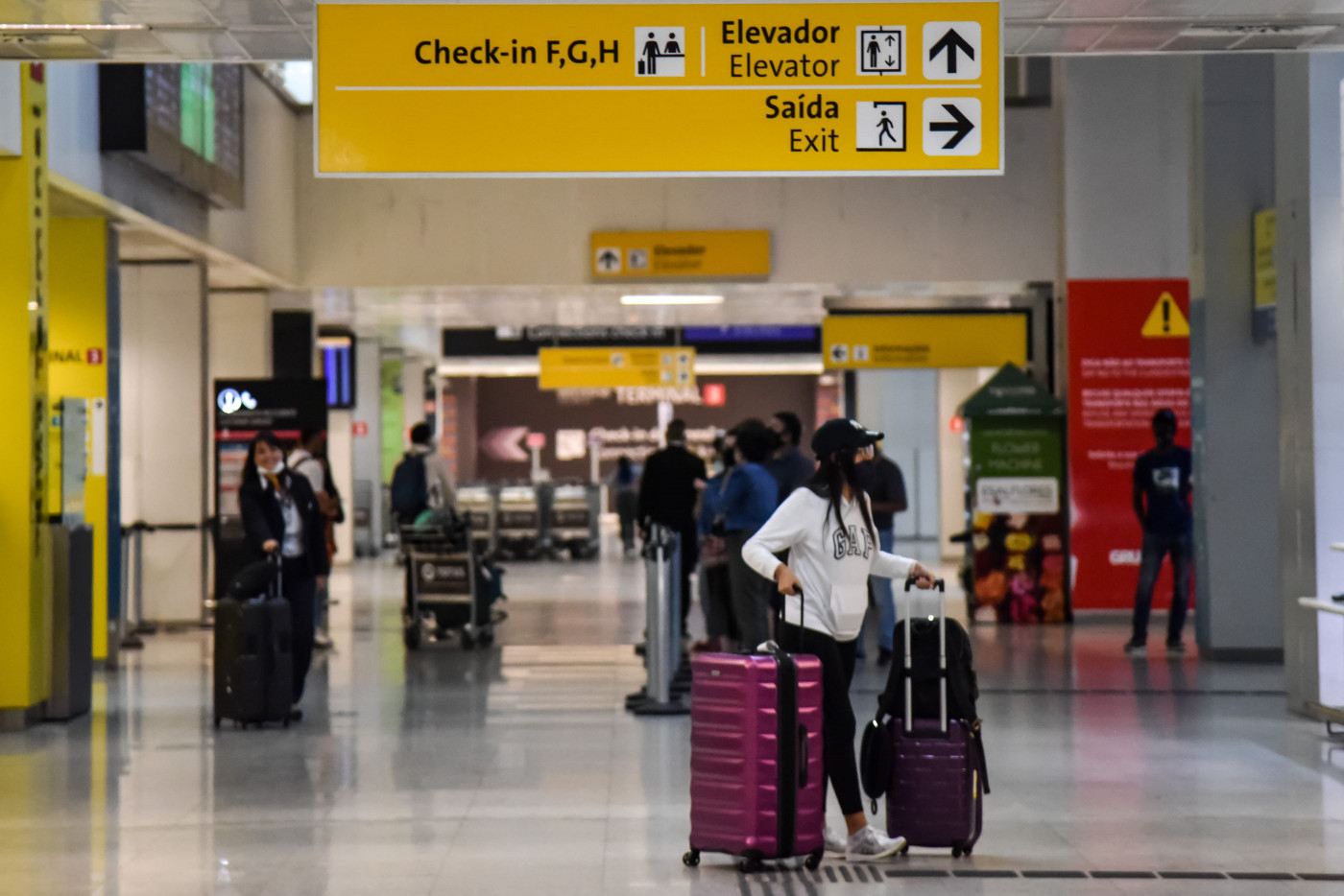 Movimentação de passageiros no Aeroporto Internacional de Guarulhos