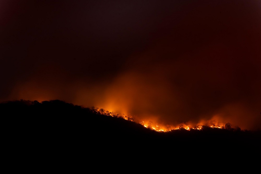 Fogo na Chapada dos Veadeiros